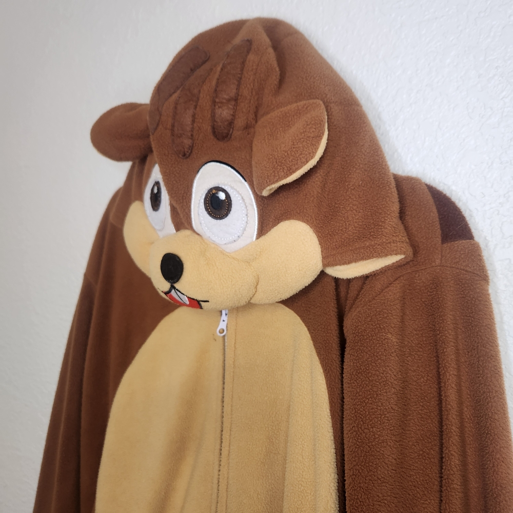 Brown squirrel Onesie Costume size S Adult Unisex Novelty Union Suit - Picture 6 of 14